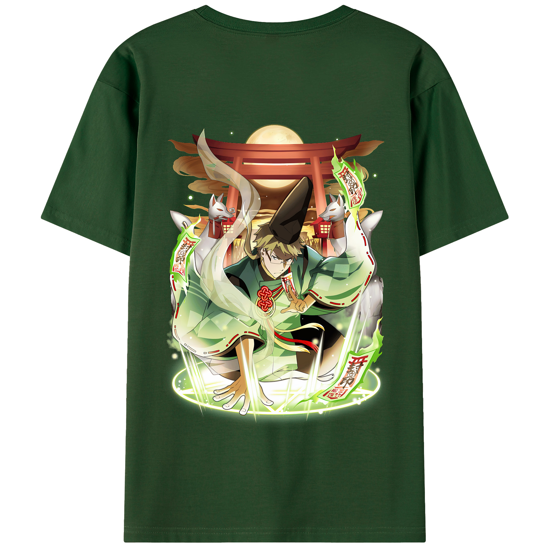（画像用） 文豪ストレイドッグス Bungo Stray Dogs 綿100％半袖Tシャツ（背面プリント）